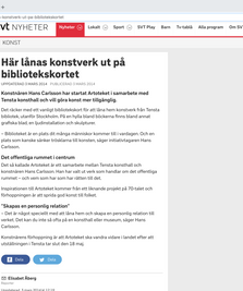 Publicity Svt.se/kultur, about Artoteket - 2014-02-27 